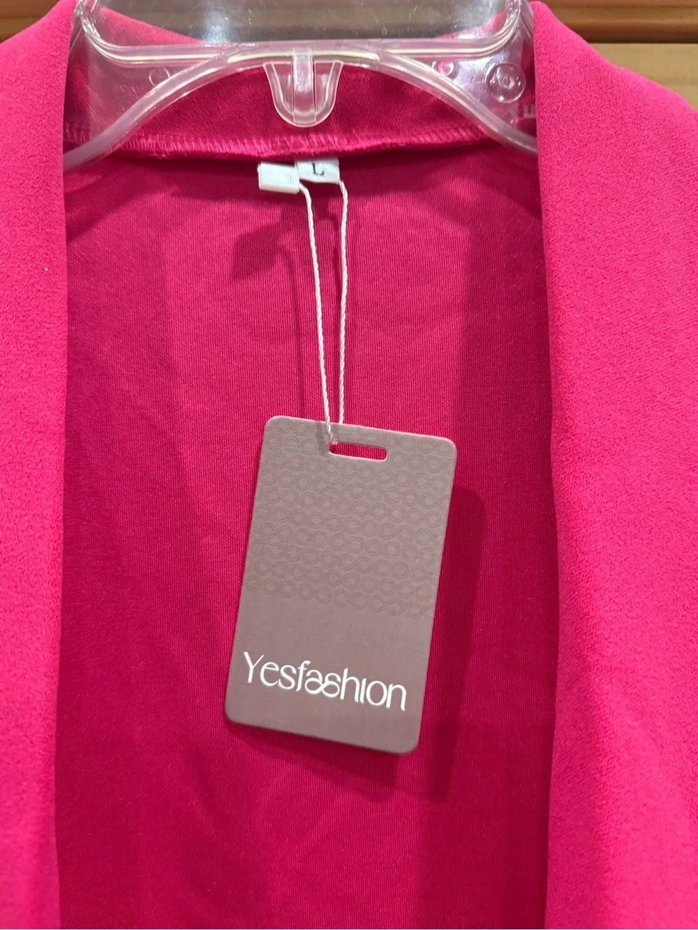 Women's Hot Pink Draped Open-Front Cardigan NWT